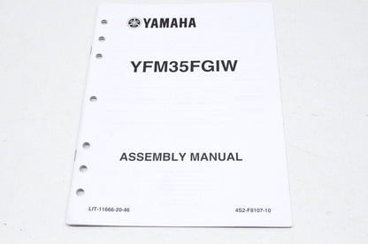 OEM Yamaha LIT-11666-20-46 YFM35FGIW Assembly Manual NOS