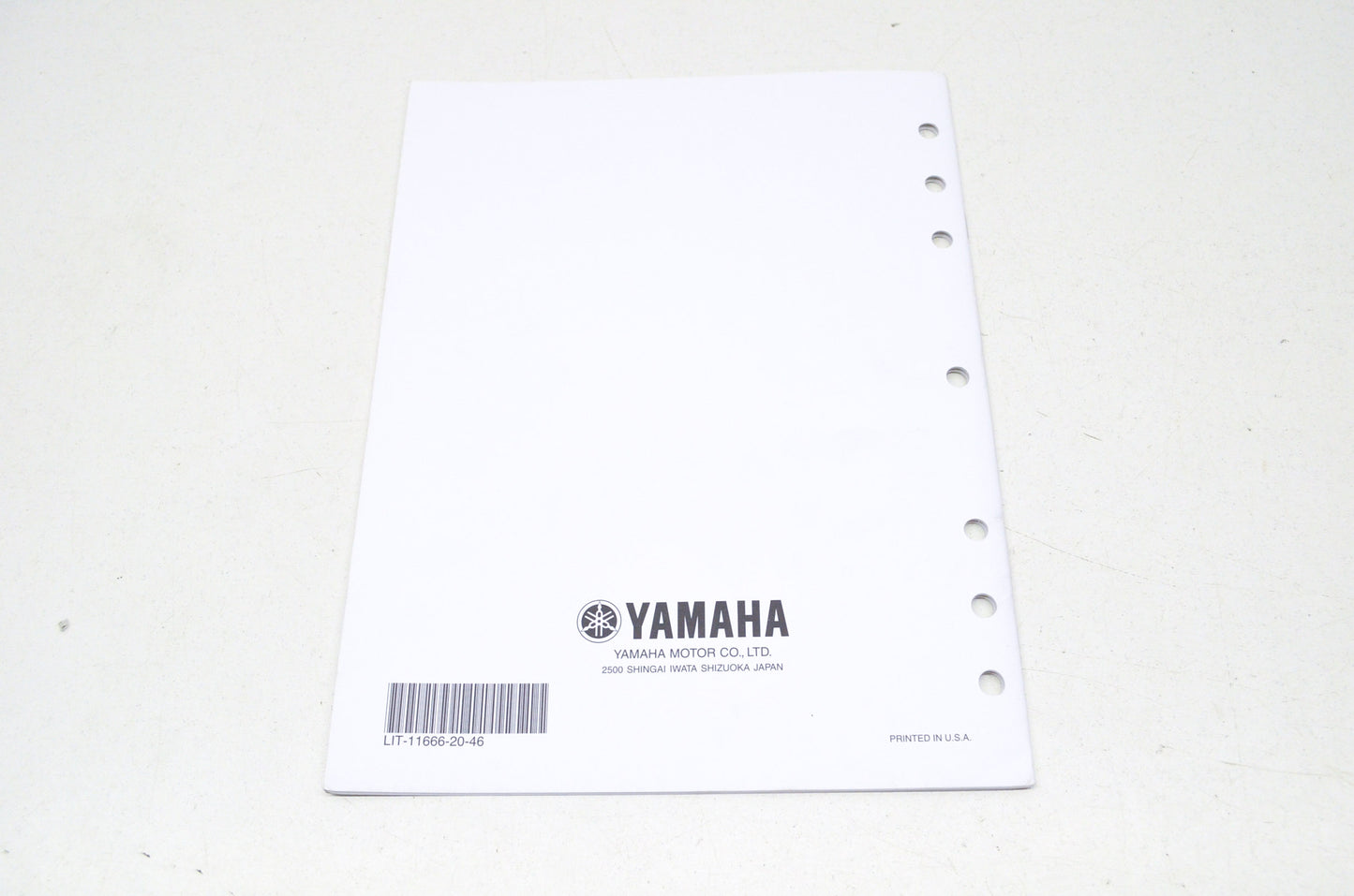OEM Yamaha LIT-11666-20-46 YFM35FGIW Assembly Manual NOS