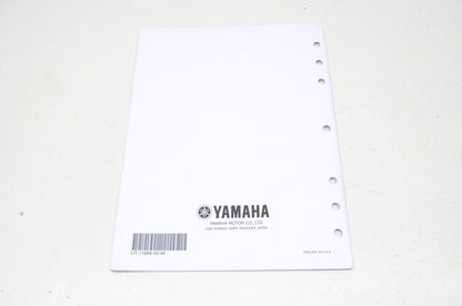 OEM Yamaha LIT-11666-20-46 YFM35FGIW Assembly Manual NOS