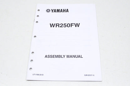 OEM Yamaha LIT-11666-20-55 WR250F, 5UM-28107-14 (W-X) 2007-20 Assembly Manual NOS