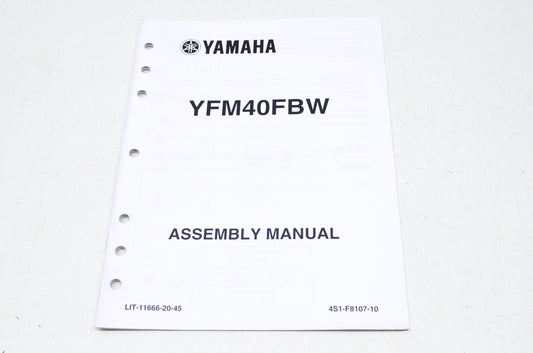OEM Yamaha LIT-11666-20-45 YFM40FBW Assembly Manual NOS