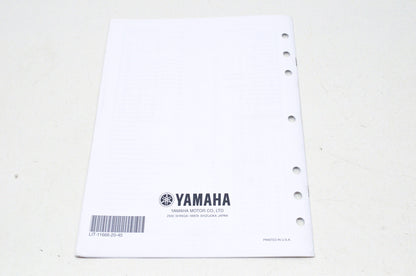 OEM Yamaha LIT-11666-20-45 YFM40FBW Assembly Manual NOS