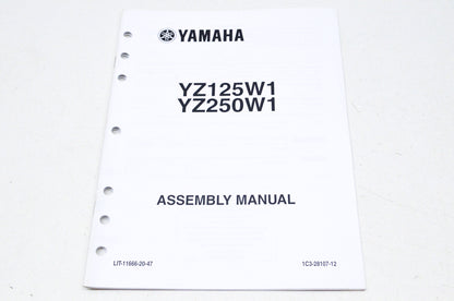 OEM Yamaha LIT-11666-20-47 YZ125W1 YZ250W1 Assembly Manual NOS