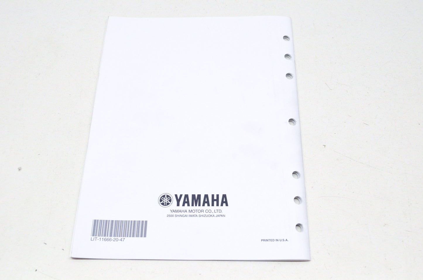 OEM Yamaha LIT-11666-20-47 YZ125W1 YZ250W1 Assembly Manual NOS