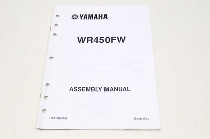 OEM Yamaha LIT-11666-20-56 WR450F (W-X) 2007-20 Assembly Manual NOS