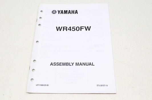 OEM Yamaha LIT-11666-20-56 WR450F (W-X) 2007-20 Assembly Manual NOS