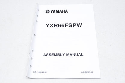 OEM Yamaha LIT-11666-20-51 YXR66FSPW Assembly Manual NOS