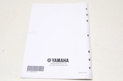 OEM Yamaha LIT-11666-20-51 YXR66FSPW Assembly Manual NOS