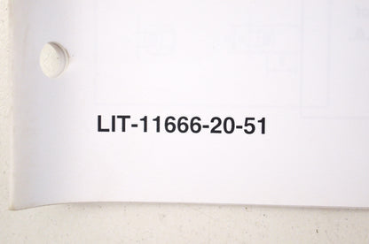 OEM Yamaha LIT-11666-20-51 YXR66FSPW Assembly Manual NOS