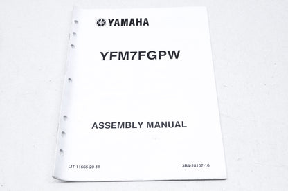 OEM Yamaha LIT-11666-20-11 YFM7FGPW Assembly Manual NOS