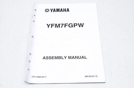 OEM Yamaha LIT-11666-20-11 YFM7FGPW Assembly Manual NOS