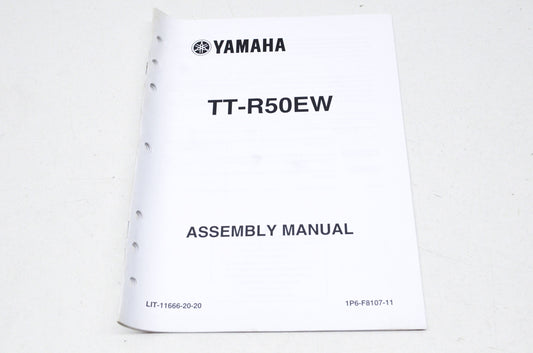 OEM Yamaha LIT-11666-20-20 TT-R50EW Assembly Manual NOS