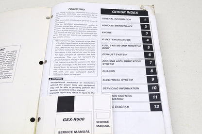 OEM Suzuki 99500-35100-03E GSX-R600 Service Manual