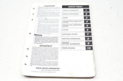 OEM Suzuki 99500-37110-03E GSX-R750 Service Manual