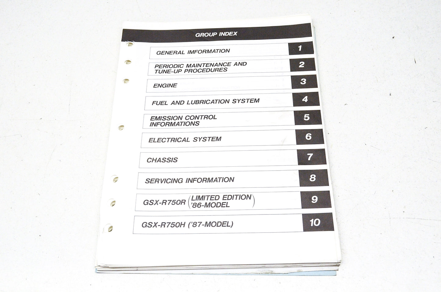 OEM Suzuki 99500-37033-03E GSX-R750 GSF600S Serv. Manual