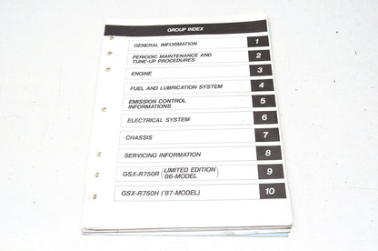 OEM Suzuki 99500-37033-03E GSX-R750 GSF600S Serv. Manual