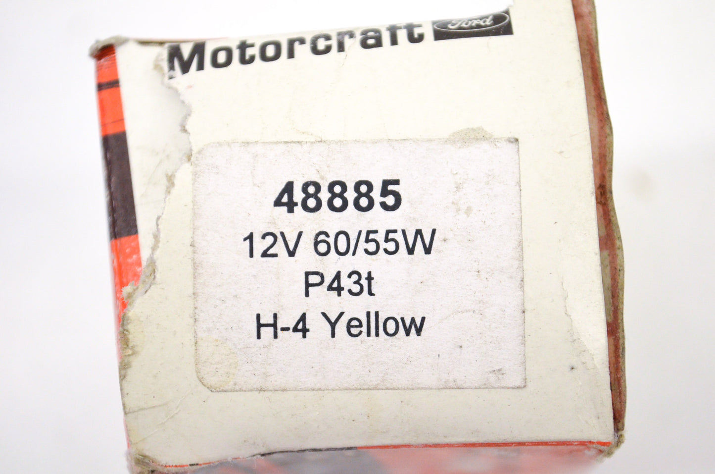 Motorcraft 48885 Light Bulb H4 12V 60/55W Yellow NOS