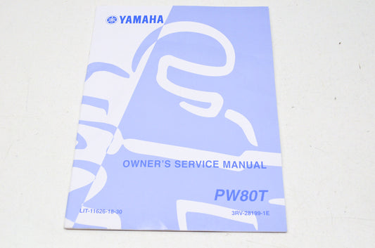 OEM Yamaha LIT-11626-18-30 PW80T Owner's Service Manual NOS