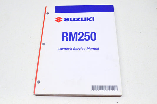 OEM Suzuki 99011-37F57-03A Owner's & Service Manual RM250K8 20 NOS