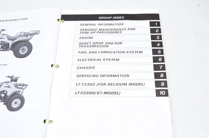 OEM Suzuki 99500-42042-01E Service Manual LT-F230