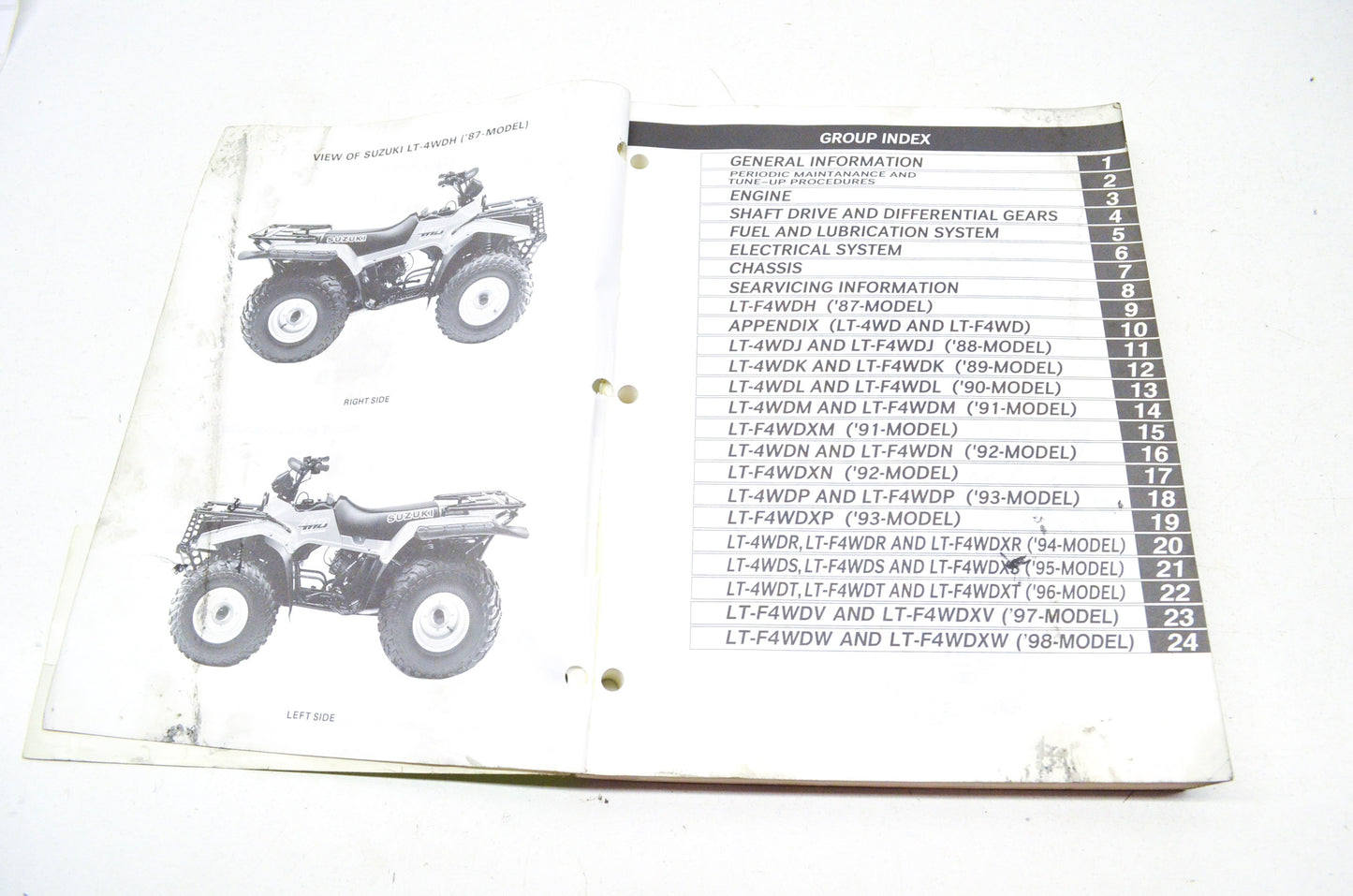 OEM Suzuki Service Manual LT-4WD