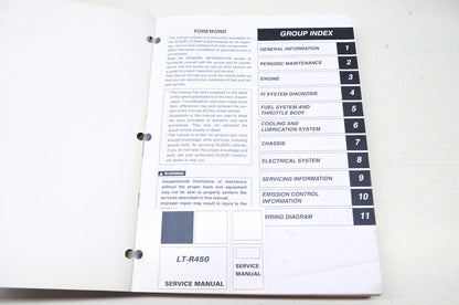 OEM Suzuki 99500-44060-03E Service Manual LT-R450
