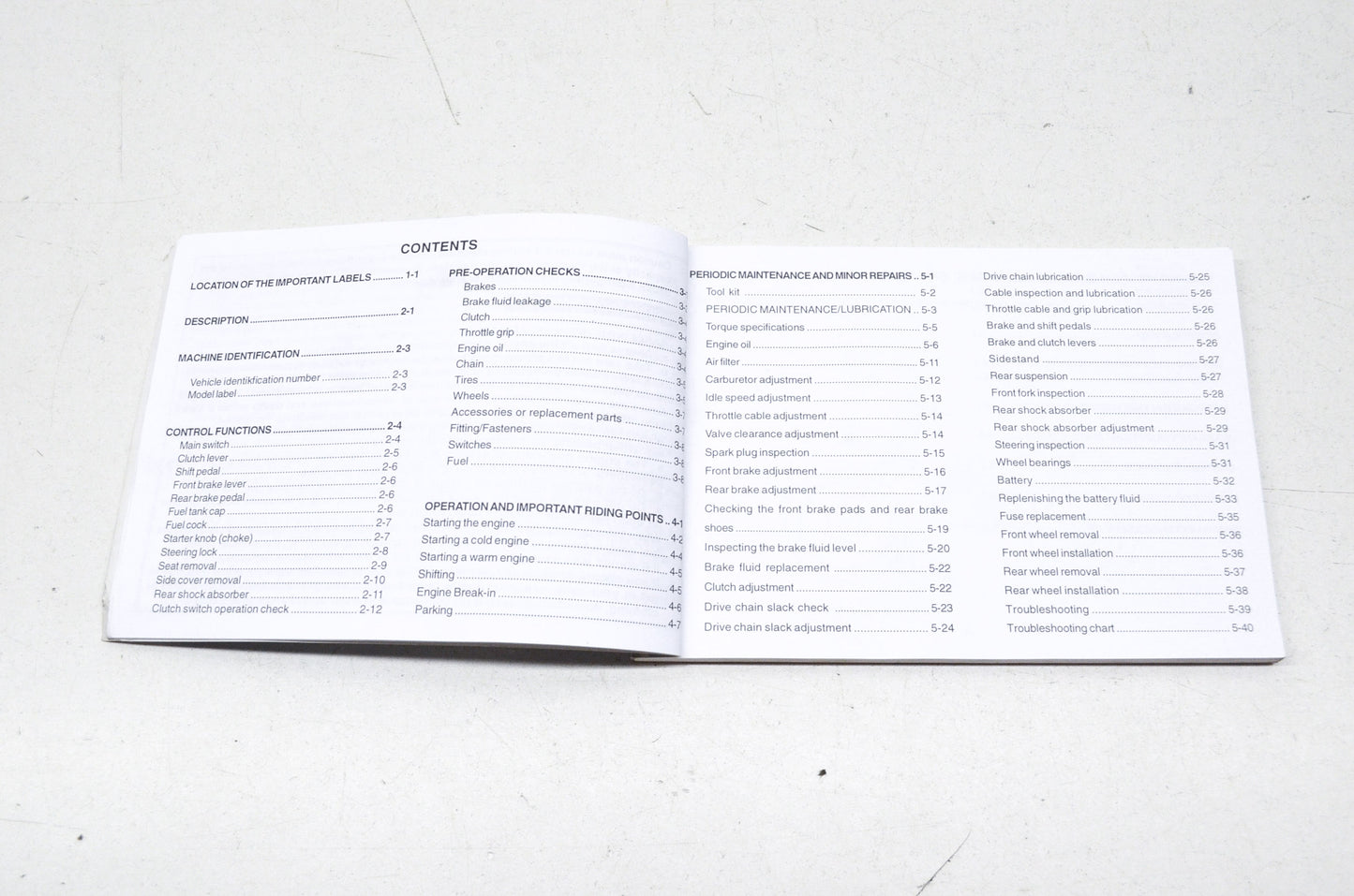 OEM Yamaha LIT-11626-16-06 TTR225R/RC Owner's Manual