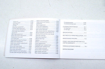 OEM Yamaha LIT-11626-09-21 FZR1000F/FC Owner's Manual NOS