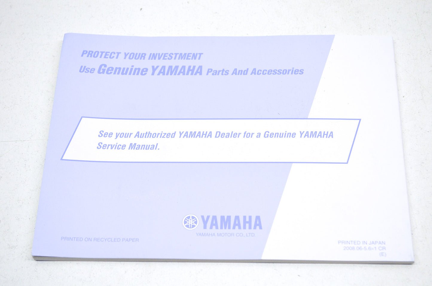 OEM Yamaha LIT-11626-22-51 Owner's Manual 09 R6 YZFR6Y/C NOS