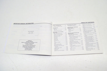 OEM Yamaha LIT-11626-19-78 Owner's Manual YZFR6V/VC R6 NOS