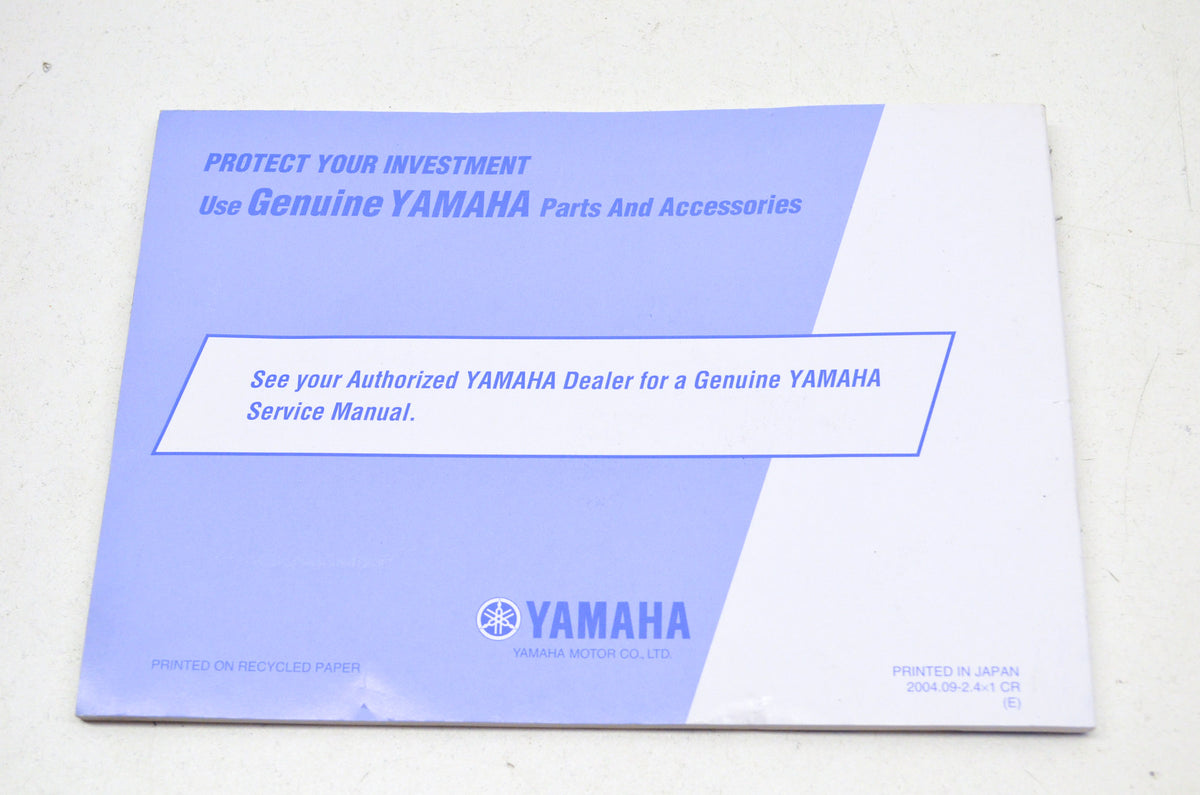 OEM Yamaha LIT-11626-18-51 RT1/C YZF Owner's Manual