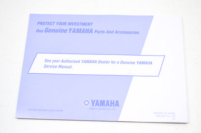 OEM Yamaha LIT-11626-19-23 XV250V/VC VIRAGO Owner's Manual NOS