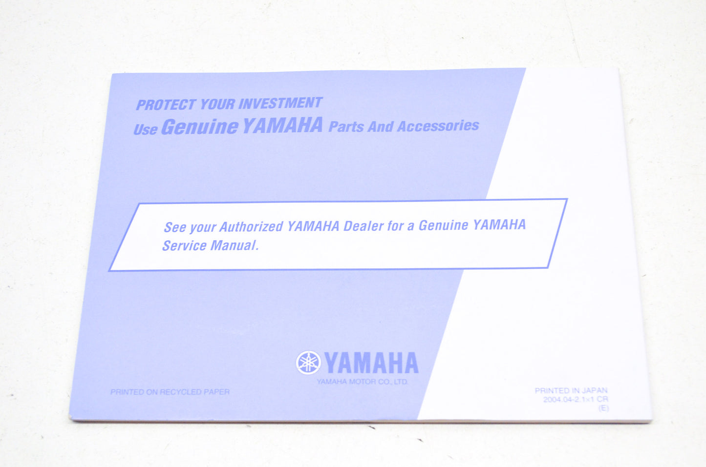 OEM Yamaha LIT-11626-18-16 XVS1100AWT/ATT(C) Owner's Manual NOS