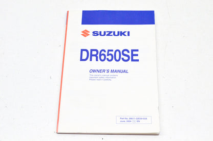 OEM Suzuki 99011-32E59-03A Owner's Manual DR650SEK5 2 NOS
