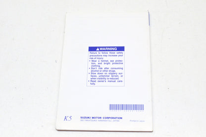 OEM Suzuki 99011-32E59-03A Owner's Manual DR650SEK5 2 NOS