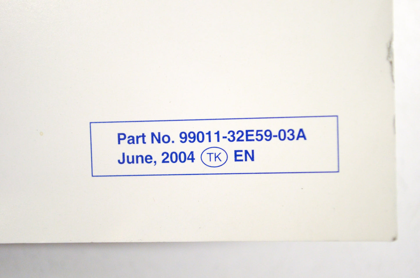 OEM Suzuki 99011-32E59-03A Owner's Manual DR650SEK5 2 NOS