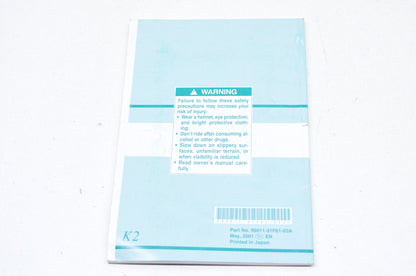 OEM Suzuki 99011-31F61-03A Owner's Manual GSF1200/SK2 NOS