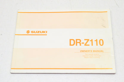 OEM Suzuki 99011-11A80-03A Owner's Manual DR-Z110K3 NOS