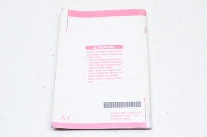 OEM Suzuki 99011-48E57-03A Owner's Manual VZ800K4 200 NOS