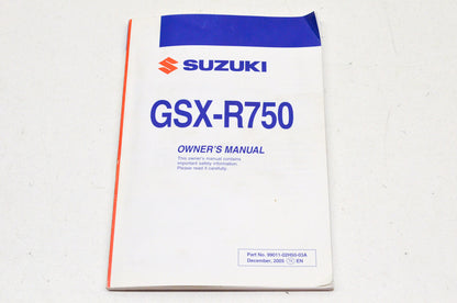 OEM Suzuki 99011-02H50-03A Owner's Manual GSX-R750K6 NOS