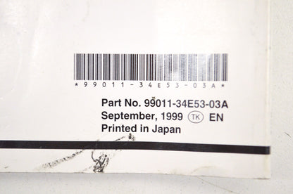 OEM Suzuki 99011-34E53-03A Owner's Manual GSX-R600Y 2