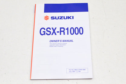 OEM Suzuki 99011-21H51-03A Owner's Manual GSX-R1000K8 NOS
