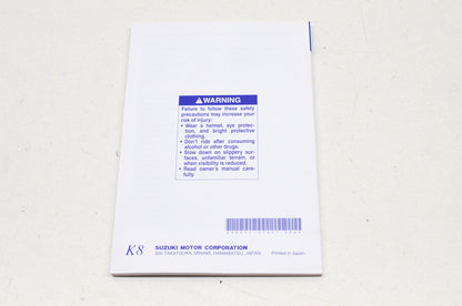 OEM Suzuki 99011-21H51-03A Owner's Manual GSX-R1000K8 NOS