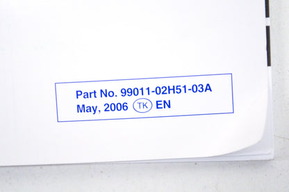 OEM Suzuki 99011-02H51-03A Owner's Manual GSX-R750K7 NOS