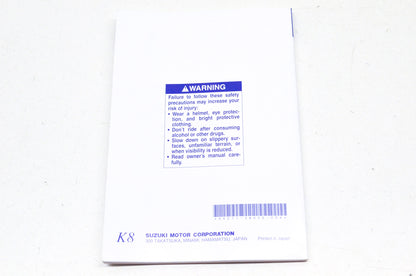 OEM Suzuki 99011-38H50-03A Owner's Manual GSX-R750K8 NOS