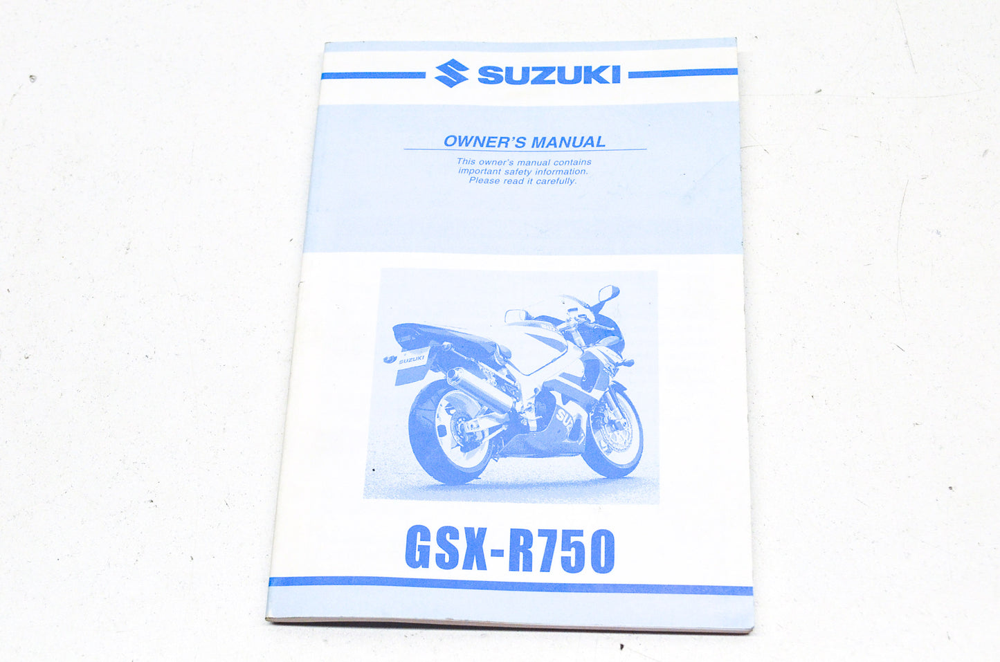 OEM Suzuki 99011-33F50-03A Owner's Manual GSX-R750YK1 NOS
