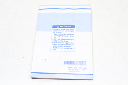 OEM Suzuki 99011-33F50-03A Owner's Manual GSX-R750YK1 NOS