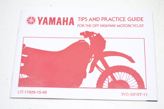 OEM Yamaha LIT-11626-15-50 Ride Tips & Practice Guide Manual NOS
