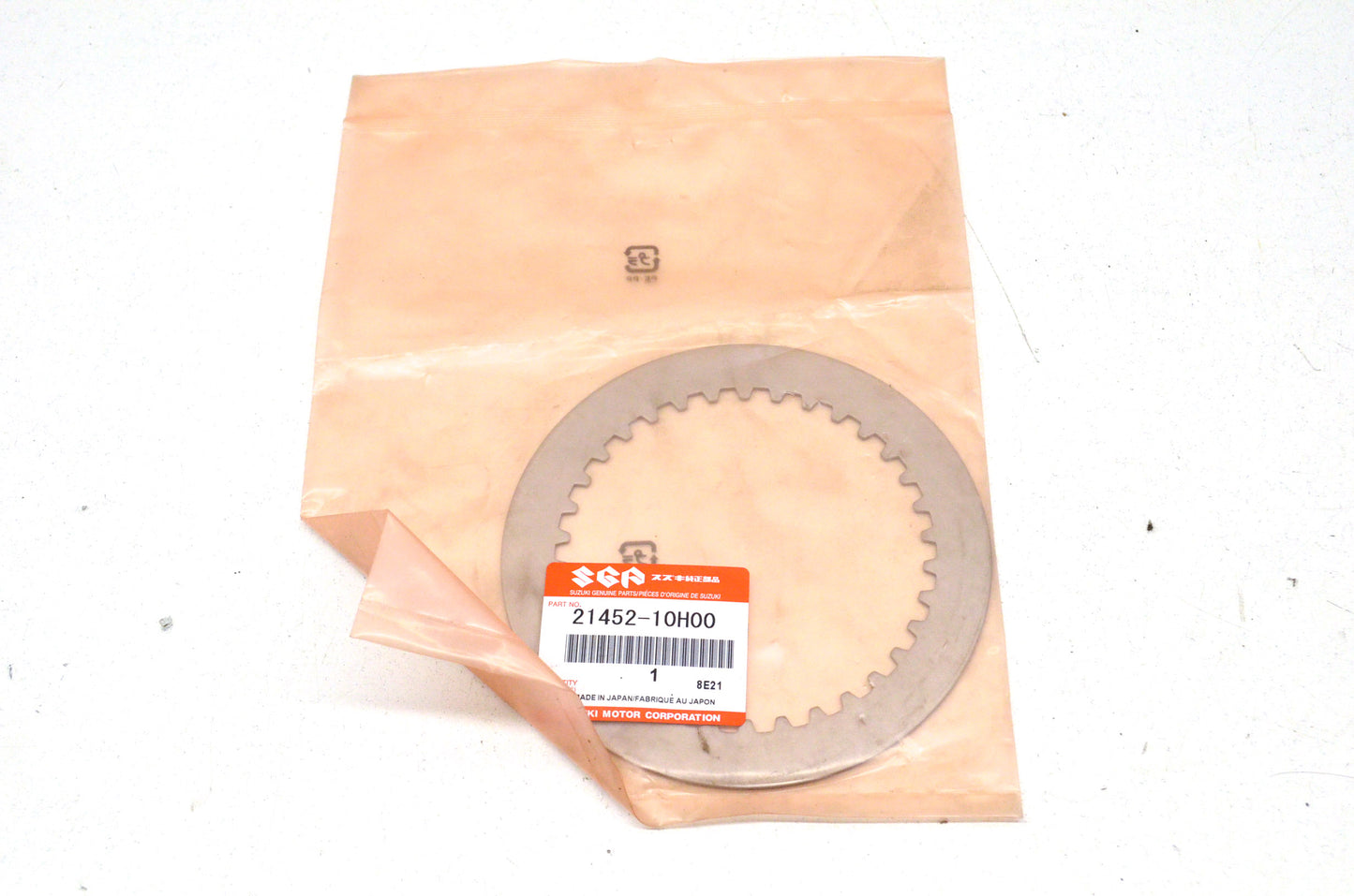 OEM Suzuki 21452-10H00 Clutch Drive Plate NOS