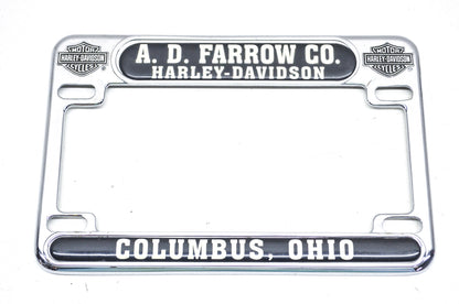Harley-Davidson A.D. Farrow Co. Columbus, Ohio License Plate Frame